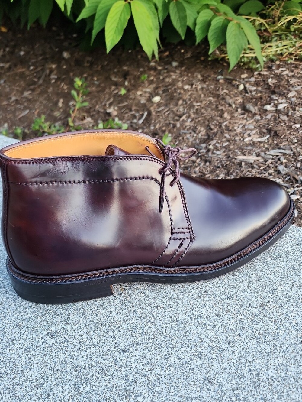 Alden 1357 Color # 8 Shell Cordovan Leather Chukka Boots size 7.5 Width B / D - Picture 2 of 16